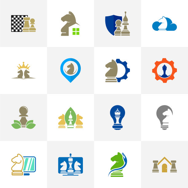 象棋Logo设计创意象棋Logo图片下载