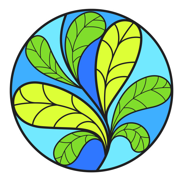 时尚的花字母孤立图形设计图片下载