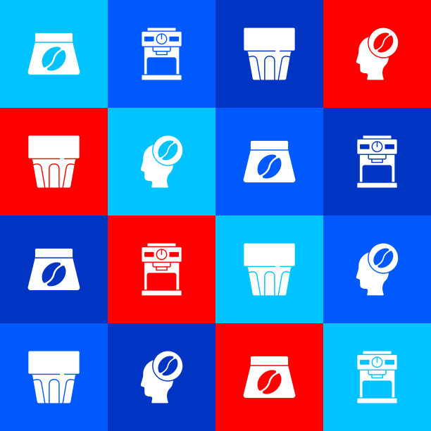 咖啡机玻璃咖啡袋咖啡豆图片下载