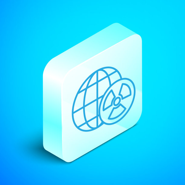 行星、地球和辐射的等距线符号图片下载