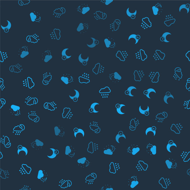 云与月亮和星星睡雨和图片下载