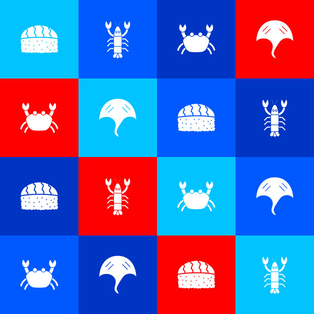 设置寿司龙虾蟹黄貂鱼图标图片下载