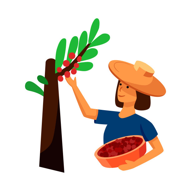 设计女人和种植园的象征图片下载