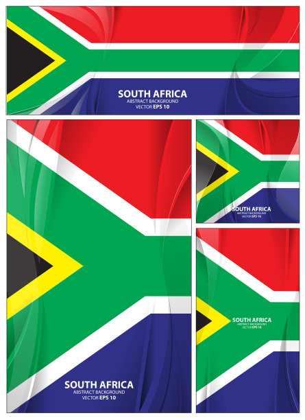 南非国旗背景图片下载