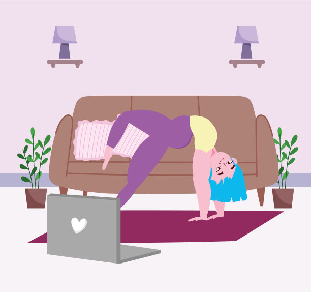 女人练习瑜伽图片下载