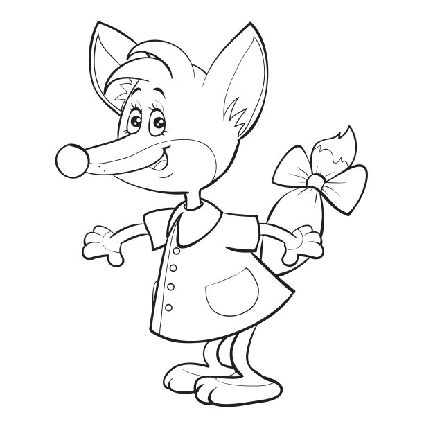 画一个穿着裙子，带着图片下载