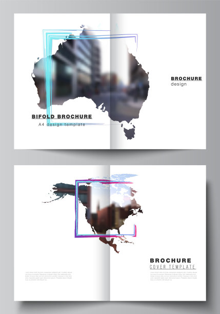 布局两个a4封面模型模板图片下载