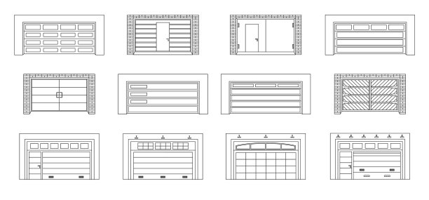 车库门轮廓设置图标图片下载