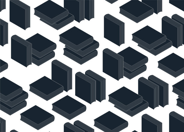 3d等距书籍无缝背景无尽图片下载