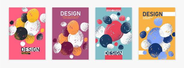 手绘艺术涵盖了圆形抽象图片下载