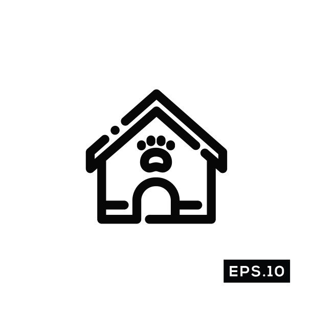 宠物护理线图标宠物健康图标模板图片下载