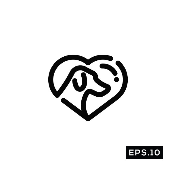 宠物护理线图标宠物健康图标模板图片下载