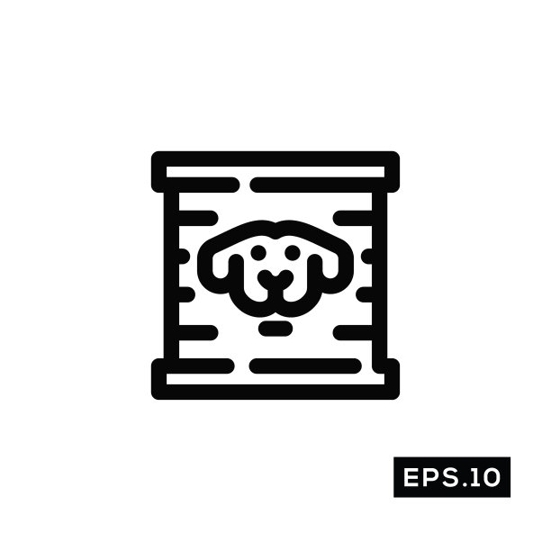 宠物护理线图标宠物健康图标模板图片下载