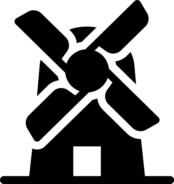 荷兰风车图片下载