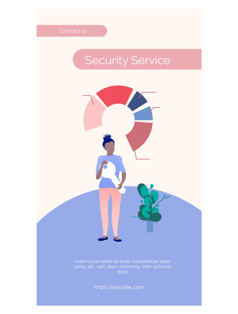 办公室工作概念登陆页面模板设计图片下载