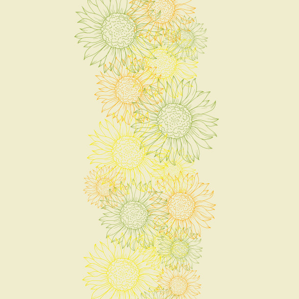 美丽的葵花模板节日邀请图片下载