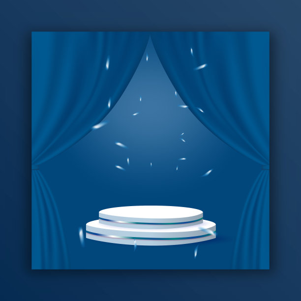 最小的几何裙台与窗帘图片下载