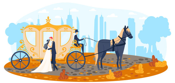 马年轻的婚礼假日背景浪漫图片下载