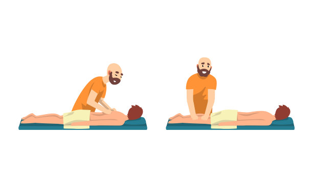 按摩师为客户设置水疗按摩图片下载