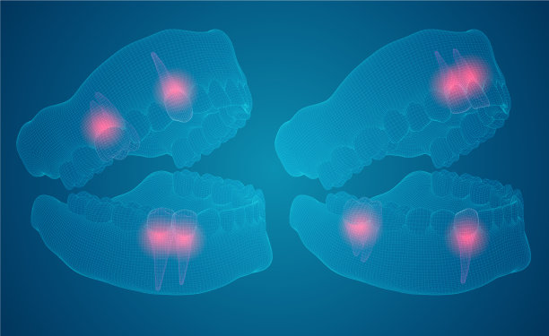 人体下颚3d布局医疗和健康疼痛的牙齿图片下载