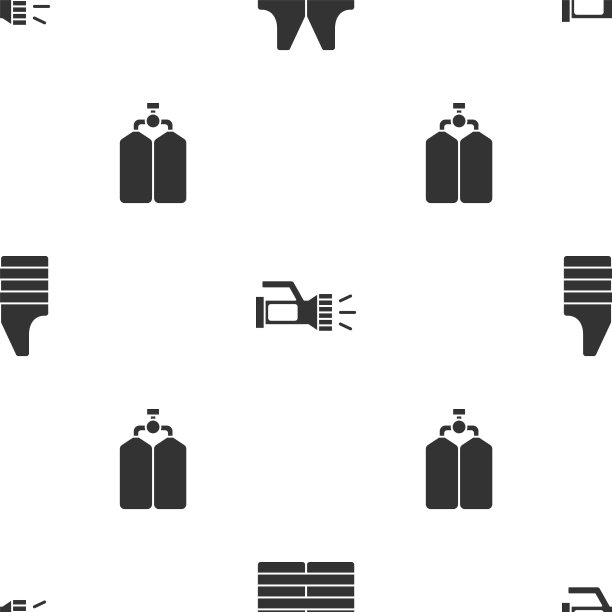 打开救生衣手电筒和潜水器图片下载