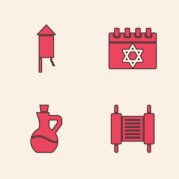 设置犹太历法卷轴烟火火箭图片下载