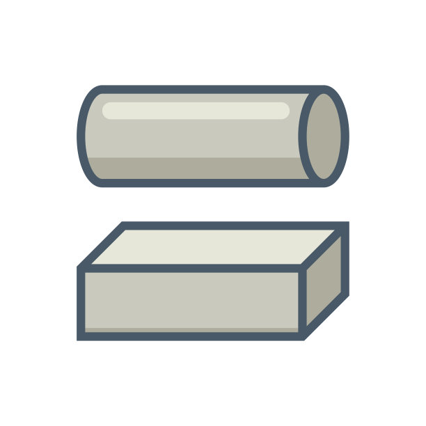 金属或钢棒矢量图标图片下载