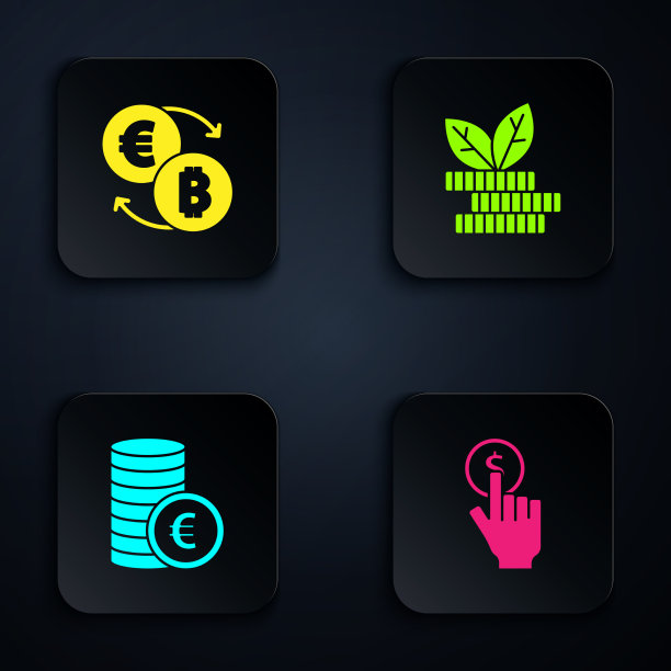 Set hand holding coin加密货币交易所图片下载