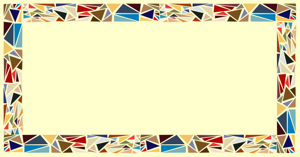 马赛克水平框架矩形背景图片下载