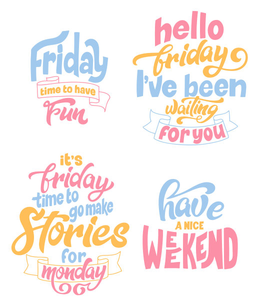 手绘信件报价关于周末和休息图片下载