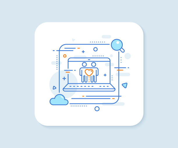 朋友情侣线图标友谊标志图片下载