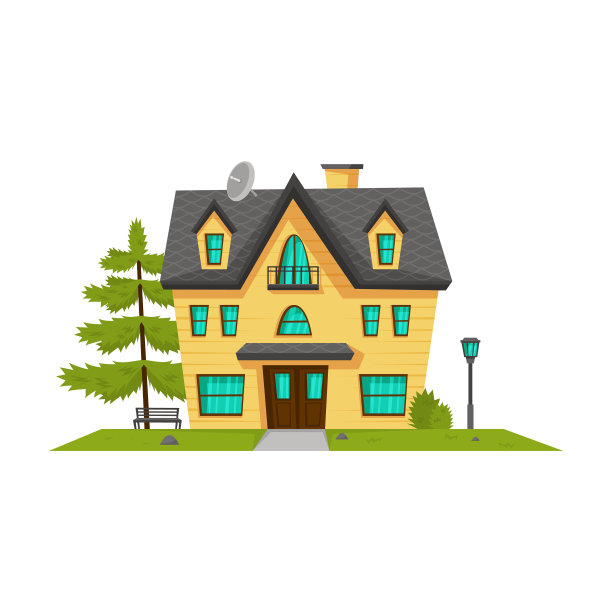 房子卡通图标图片下载