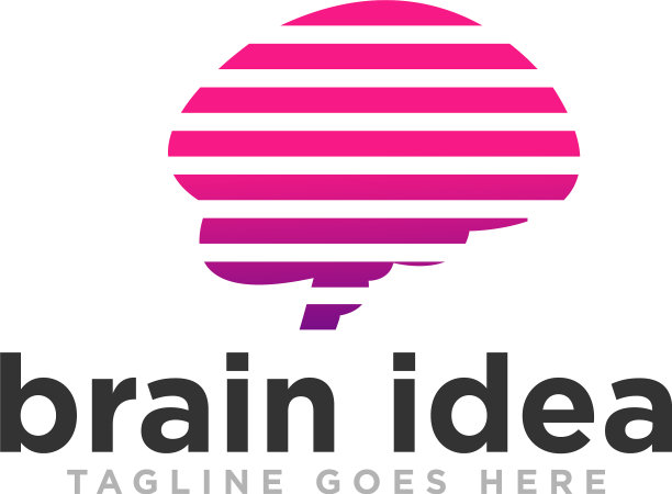 Brain idea logo设计图片下载