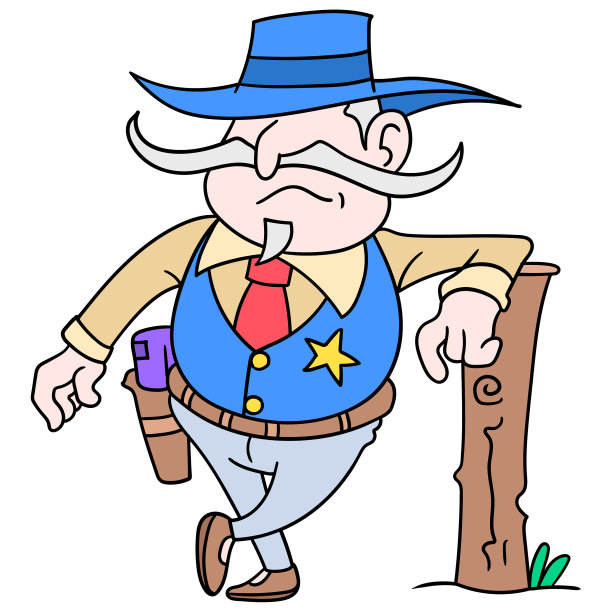 戴着牛仔帽的治安官图片下载