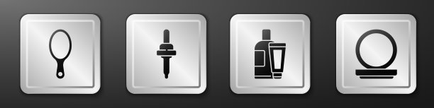 设置手镜吸液膏或化妆品乳液图片下载