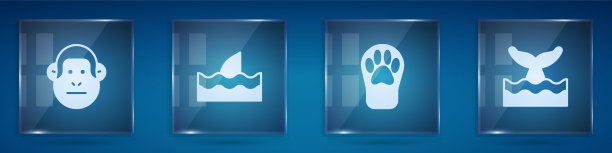 在海浪爪印中设置猴鱼翅图片下载