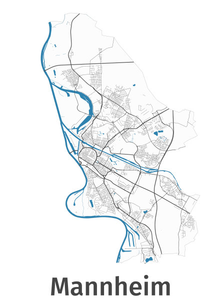 曼海姆地图详细地图曼海姆市图片下载