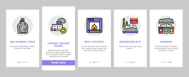 工厂垃圾垃圾装载图标设置图片下载