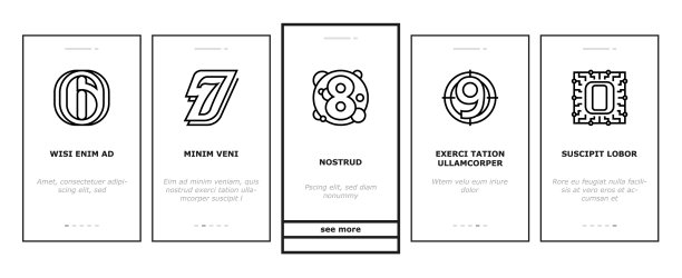 数字数字标题上的图标设置图片下载