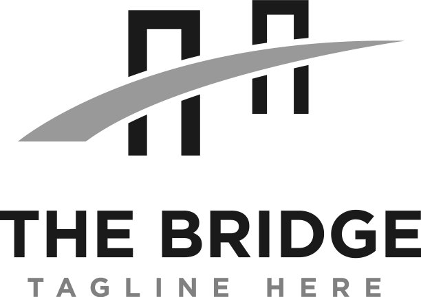 桥梁建筑标志图标设计图片下载