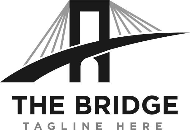 桥梁建筑标志图标设计图片下载