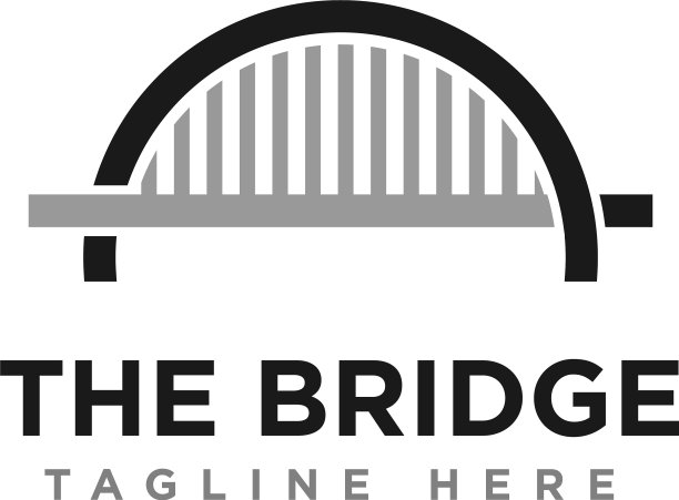 桥梁建筑标志图标设计图片下载