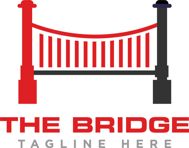 桥梁建筑标志图标设计图片下载