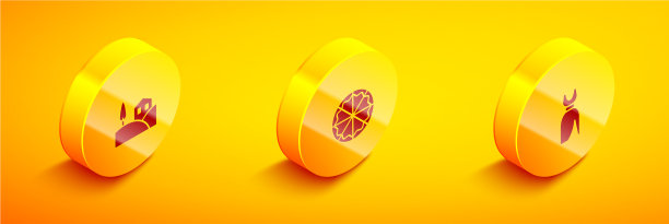 设置等距村景观披萨和女人图片下载