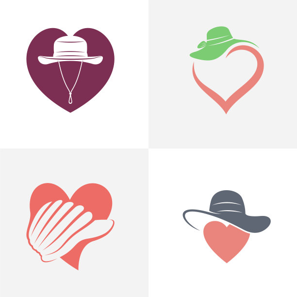 集爱帽标志设计创意帽标志图片下载