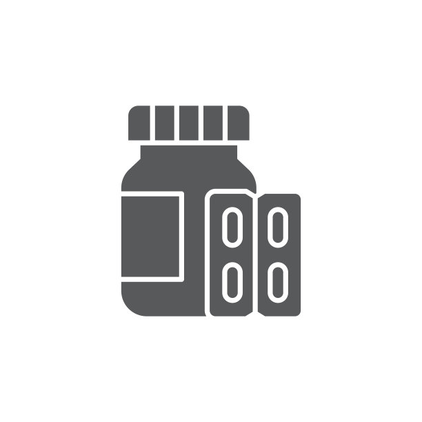 药瓶和药丸的图标孤立在白色图片下载