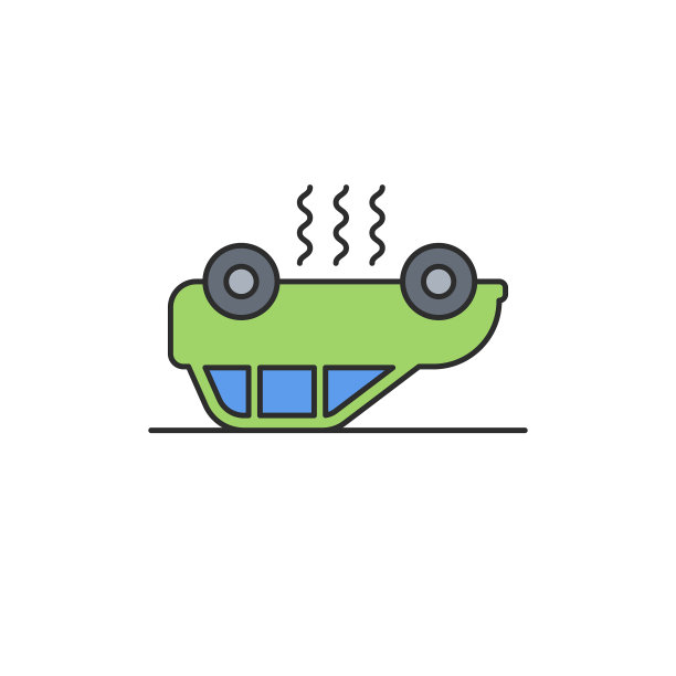 翻转汽车图标填充平坦标志移动图片下载