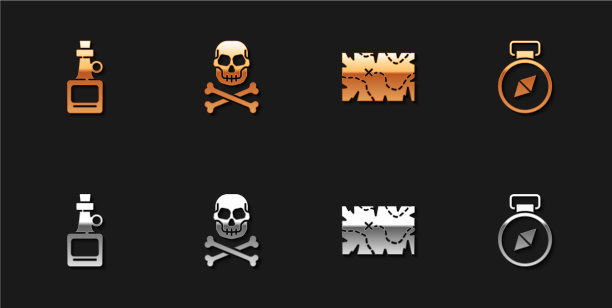 设置酒精饮料朗姆酒骷髅海盗图片下载