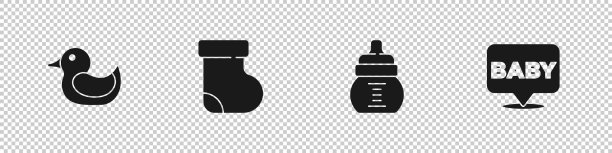 设橡皮鸭、布袋、衣服、瓶子等图片下载