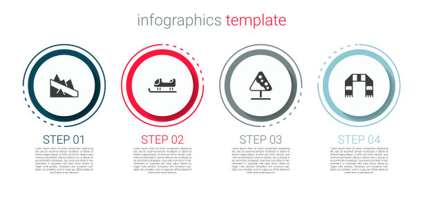 设下山雪橇路牌雪崩图片下载